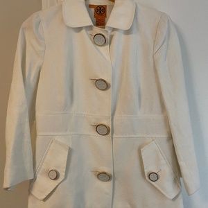 White linen Tory Burch Jacket